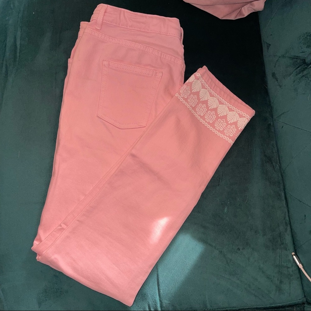 Vineyard Vines size 16 girls skinny pants adjustable waist